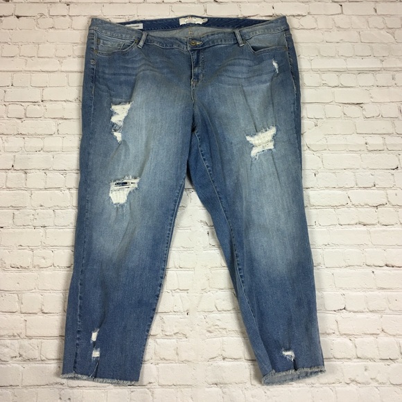 Torrid Boyfriend Distressed Jeans size 26 - Picture 1 of 6